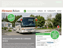 Tablet Screenshot of ehrmann-reisen.de